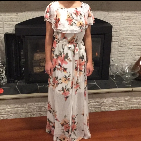 NEW WHBM Boho Floral Maxi Dress XS - Picture 5 of 5